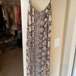 Express snake skin dress size small
